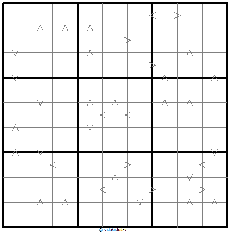 Greater Than Kropki Sudoku