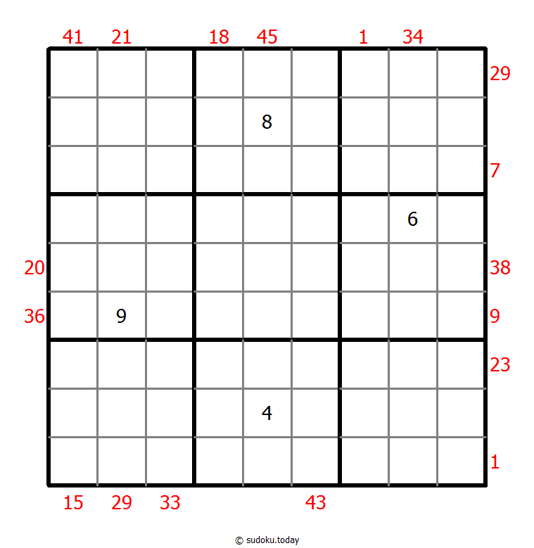 X Sums Sudoku