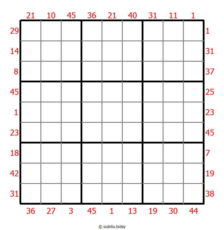 X Sums Sudoku