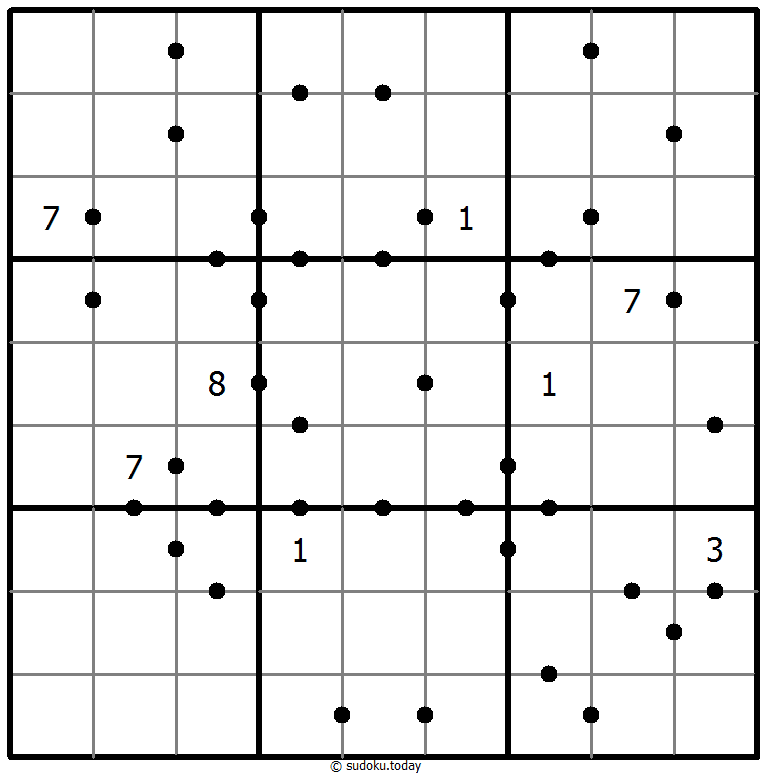 Voorbeelden van 10-11 Sudoku-vaardigheden