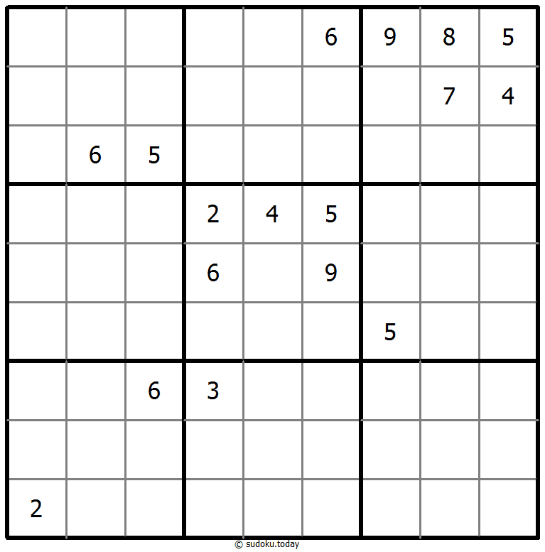 Sudoku Sans Cinq #40503