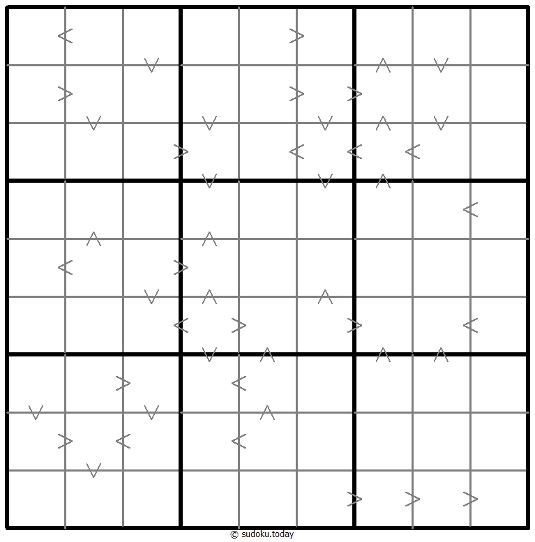 Greater Than Kropki Sudoku 06 January 2026