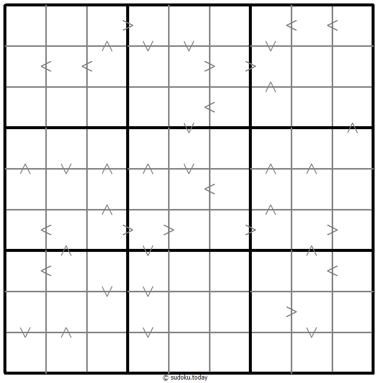 Greater Than Kropki Sudoku 28-May-2022