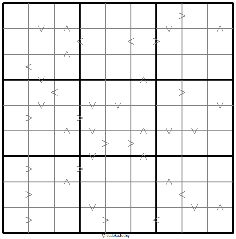 Greater Than Kropki Sudoku