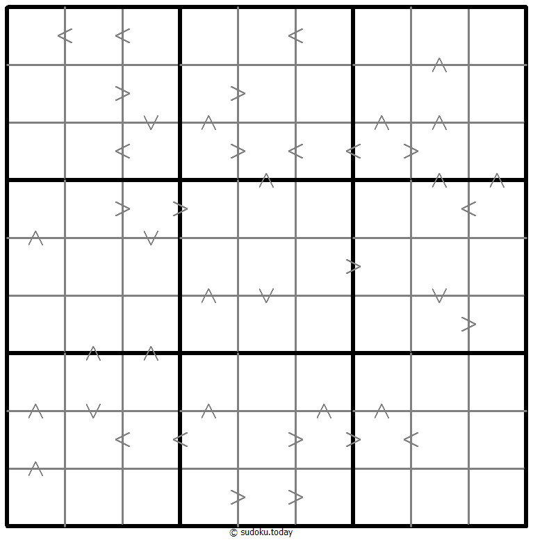 Greater Than Kropki Sudoku