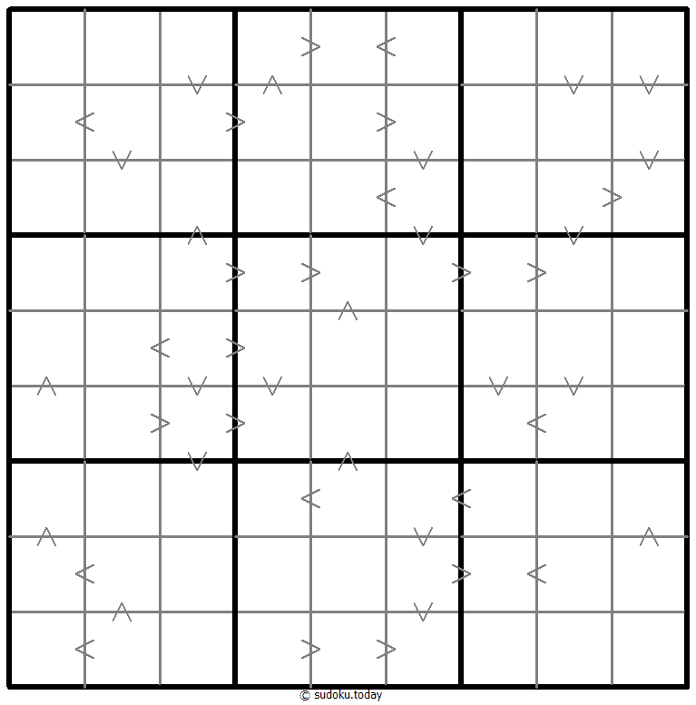 Greater Than Kropki Sudoku
