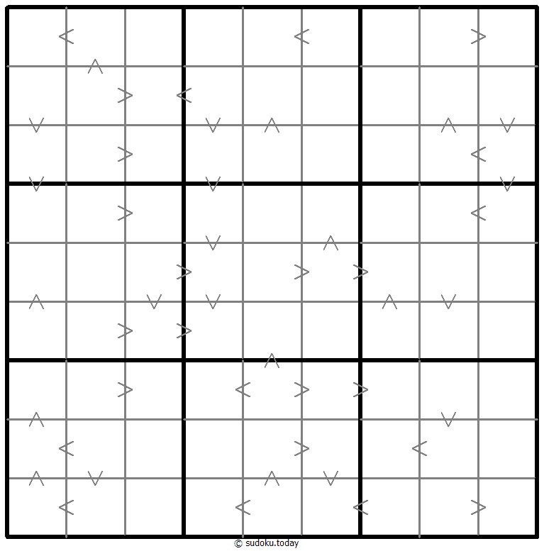 Greater Than Kropki Sudoku