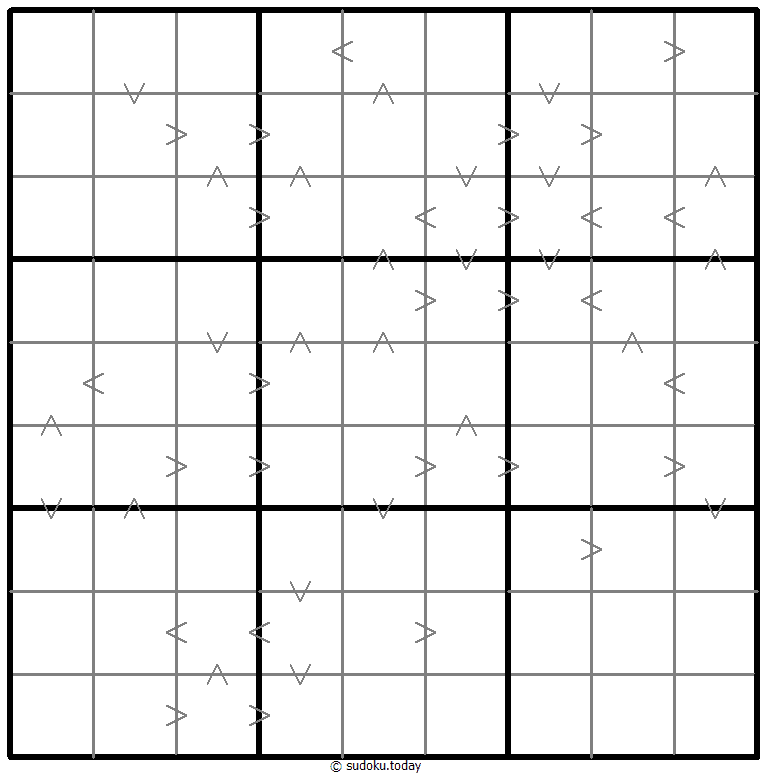 Greater Than Kropki Sudoku 29 November 2025