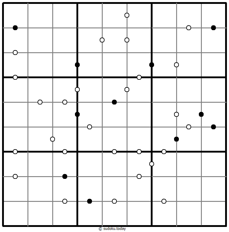 Kropki Sudoku 06 December 2025