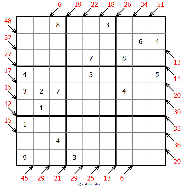 Killer Sudoku - Difícil 