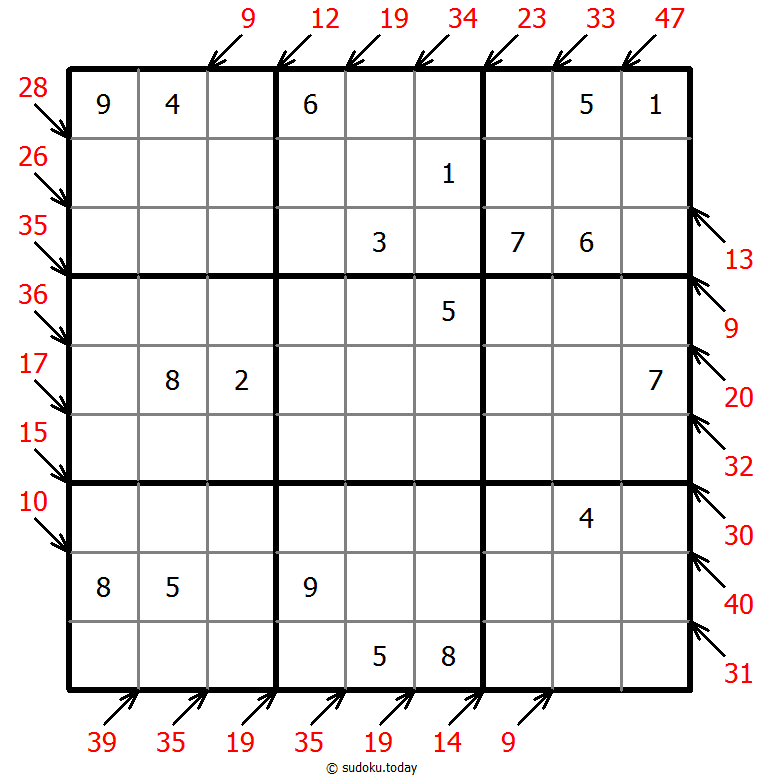 Little killer sudoku 29 November 2025