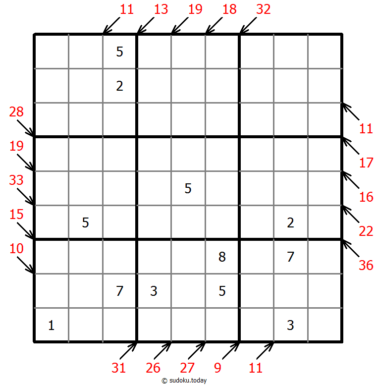 Little killer sudoku 10 November 2025