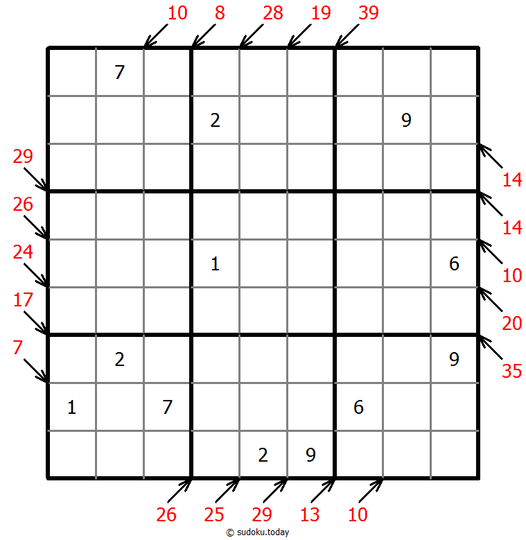 Little killer sudoku 29-October-2021