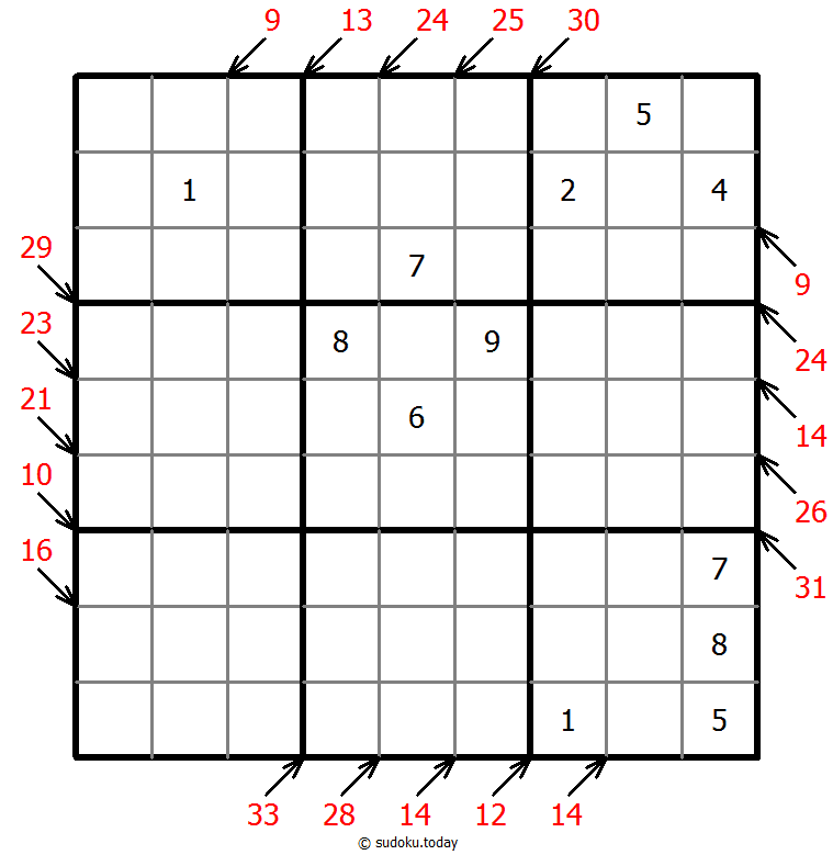 Little killer sudoku 01 December 2025