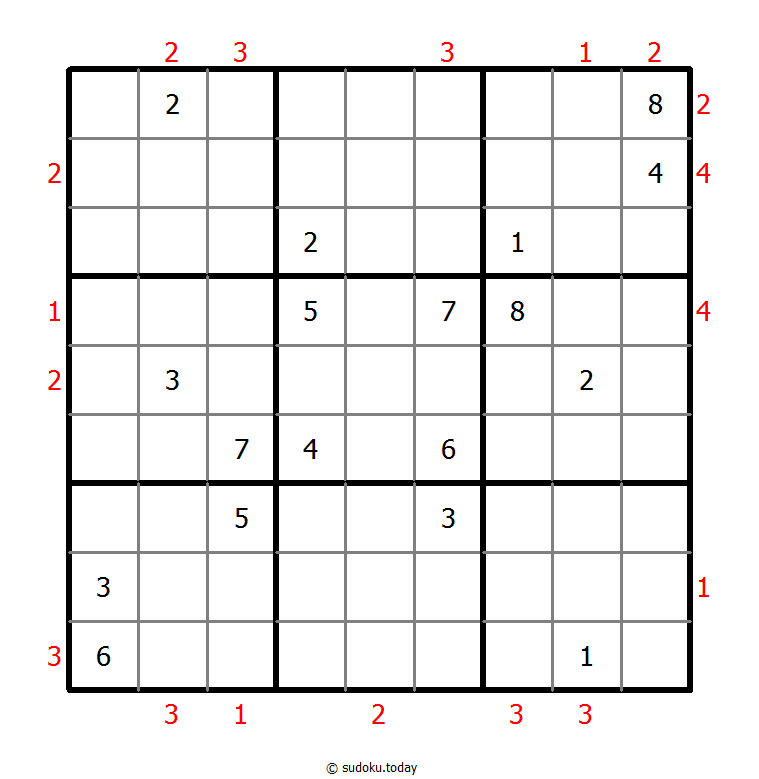 Skyscrapers Sudoku 27-August-2020