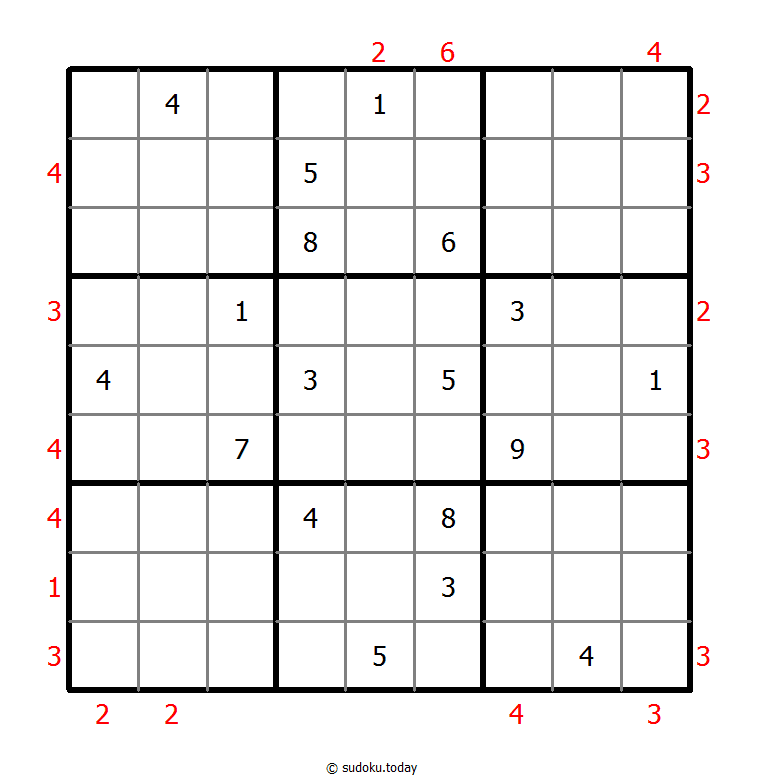 Skyscrapers Sudoku 6-July-2021