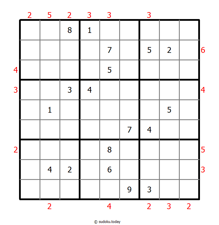 Skyscrapers Sudoku 14-November-2021