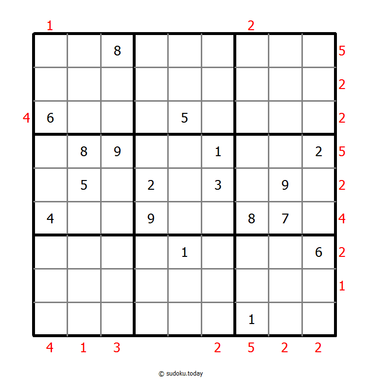 Skyscrapers Sudoku 11-August-2021