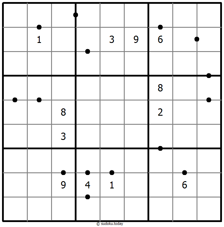 Sudoku Quadrati Perfetti esempio di puzzle