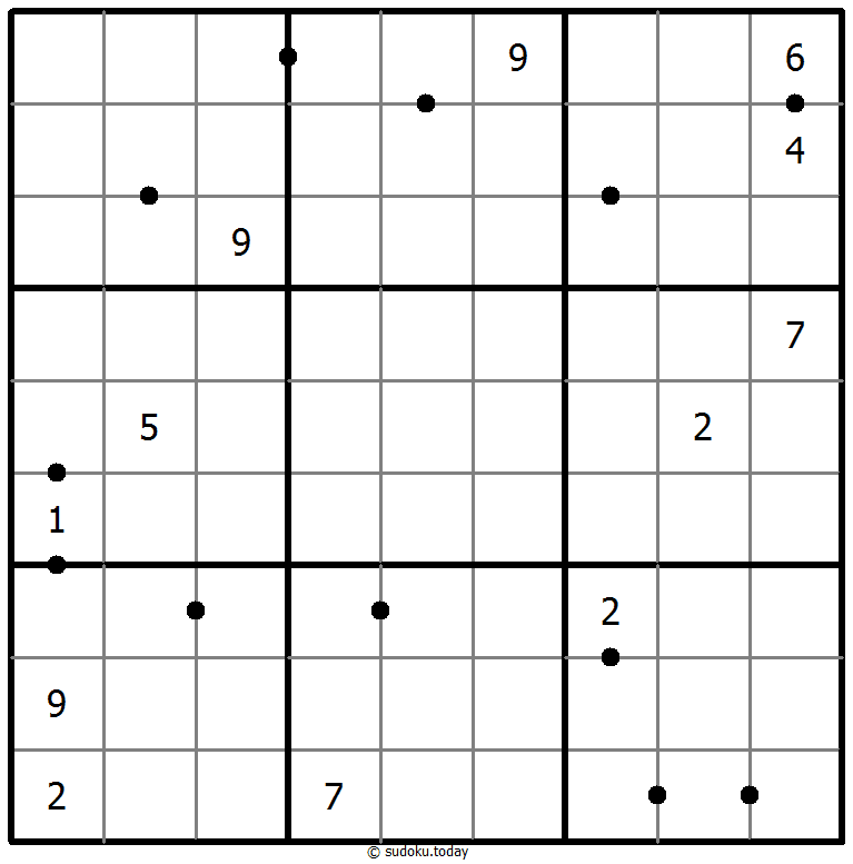 Sudoku Bilangan Kuadrat Sempurna contoh teka-teki