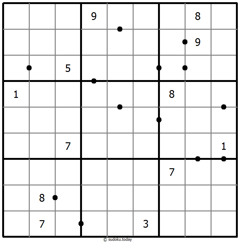Mükemmel Kareler Sudoku #50382