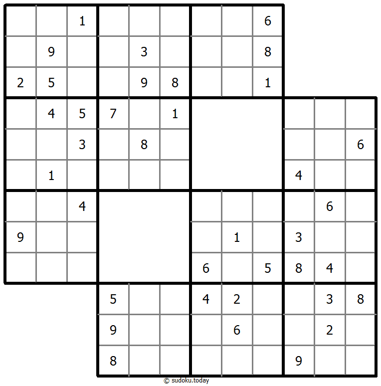 Staircase Sudoku 24 January 2026