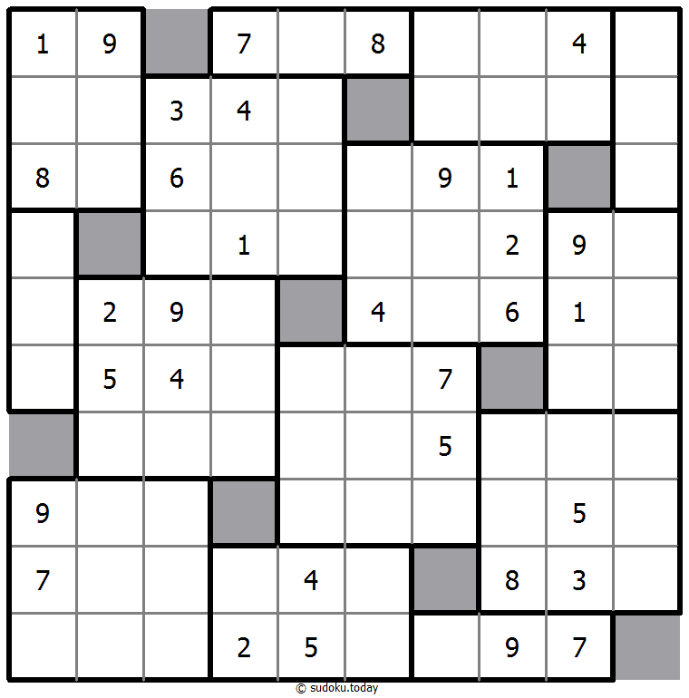 Sudoku 10 boîtes #39349