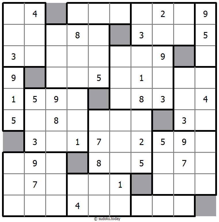Sudoku 10 boîtes #40011