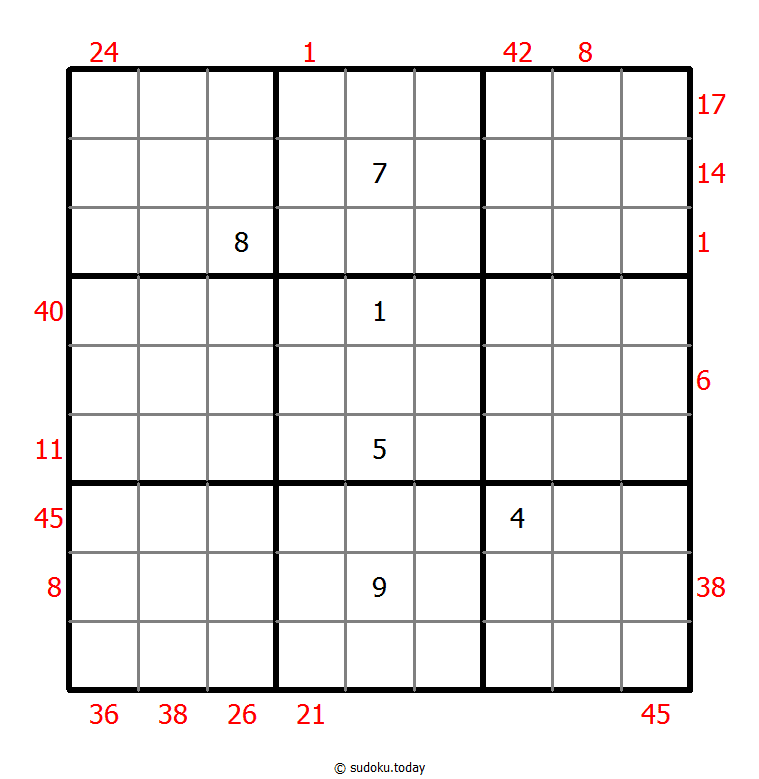 X Sums Sudoku 5-October-2020
