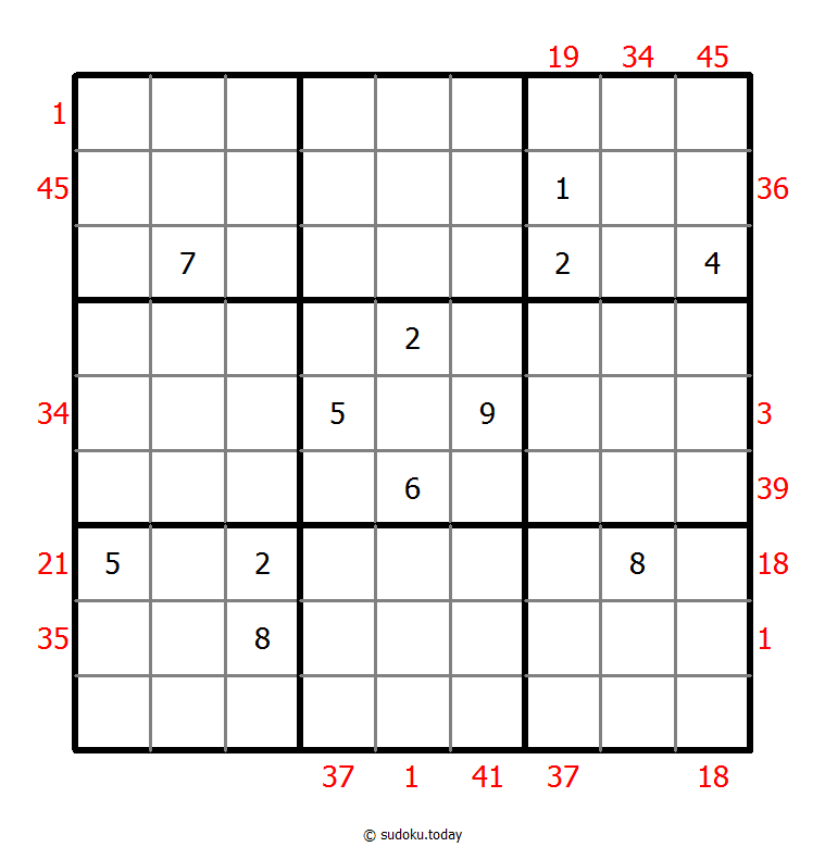 X Sums Sudoku