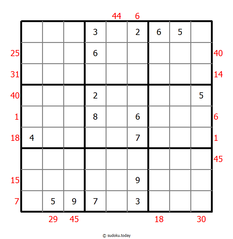 X Sums Sudoku