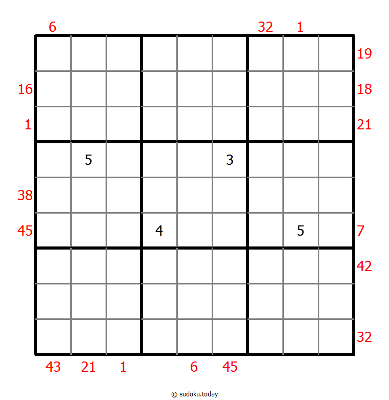 X Sums Sudoku 28-June-2022