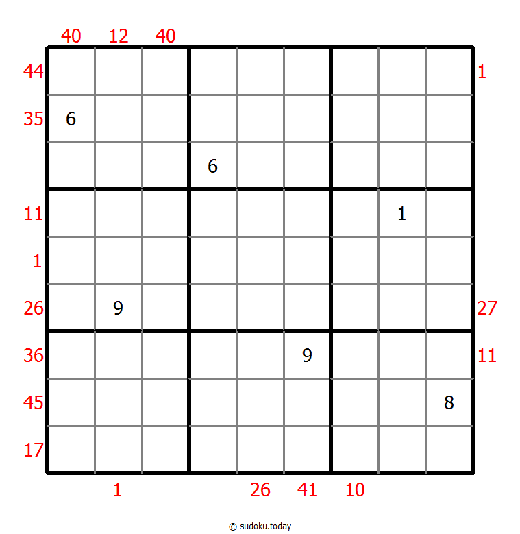 X Sums Sudoku 3-October-2020