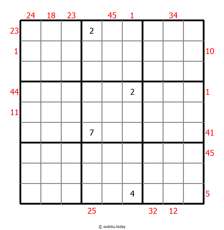 X Sums Sudoku