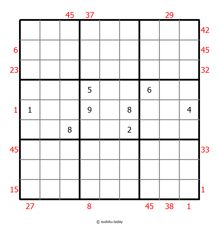 X Sums Sudoku