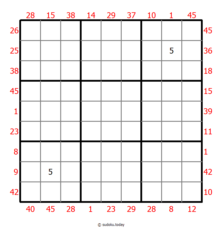 X Sums Sudoku