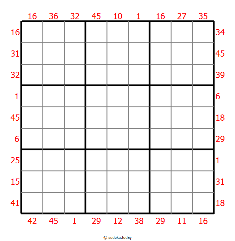 X Sums Sudoku