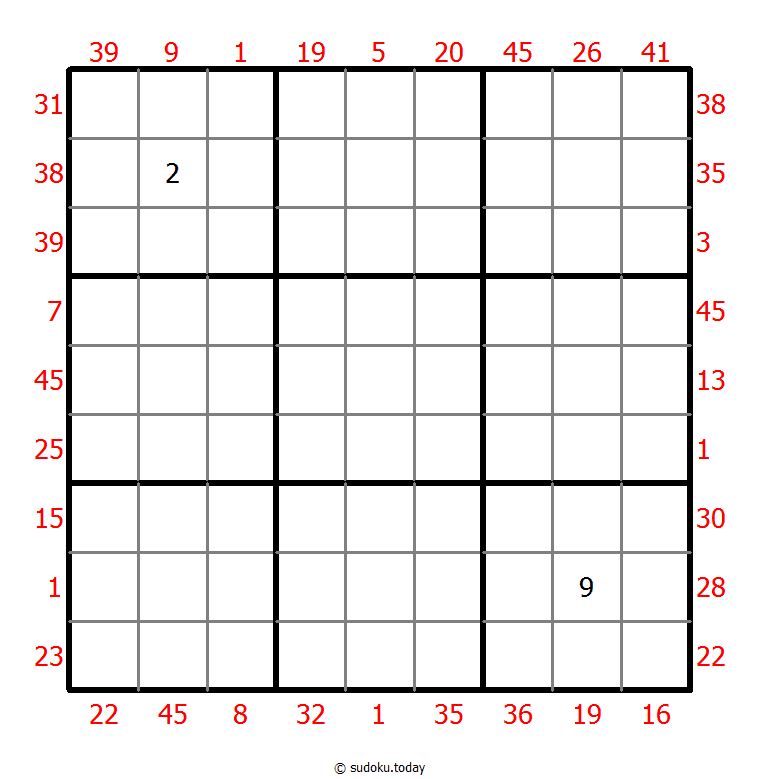 X Sums Sudoku