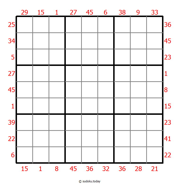 X Sums Sudoku