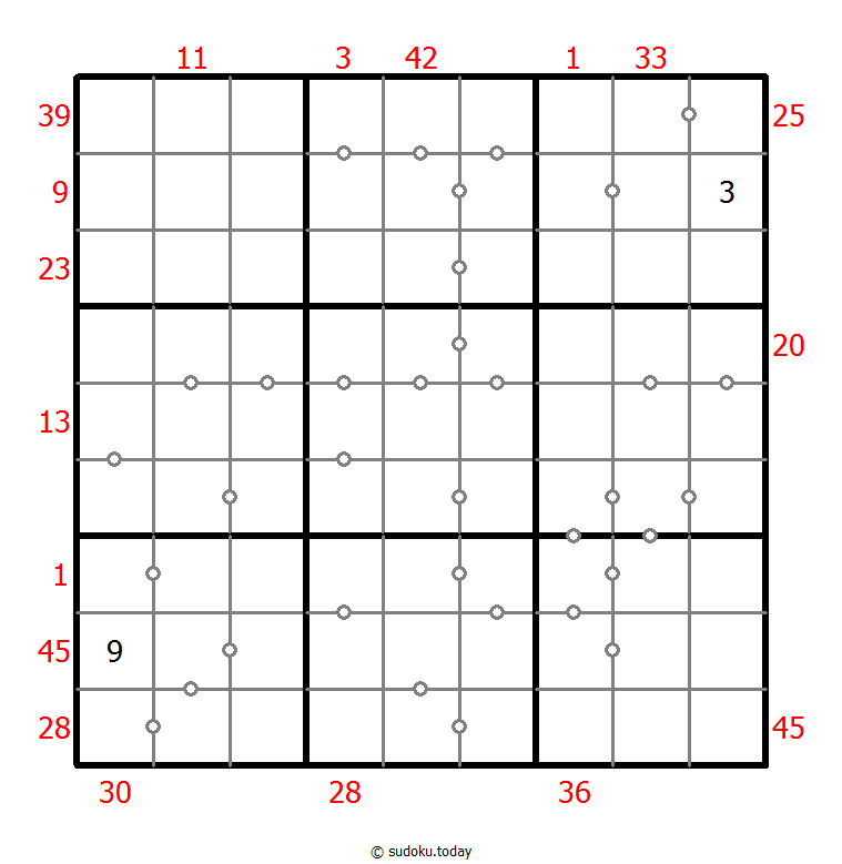 Hybrid Sudoku ( X Sums + Consecutive )