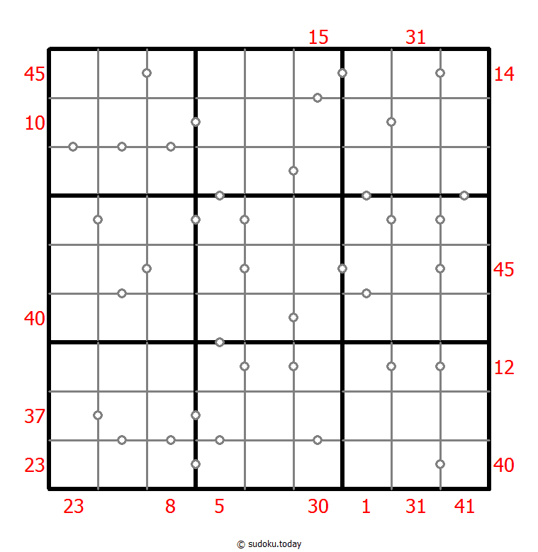 Hybrid Sudoku ( X Sums + Consecutive )