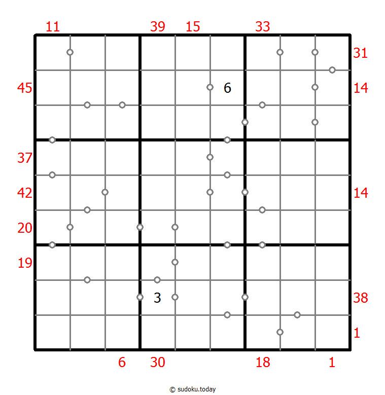 Hybrid Sudoku ( X Sums + Consecutive ) 05 December 2025