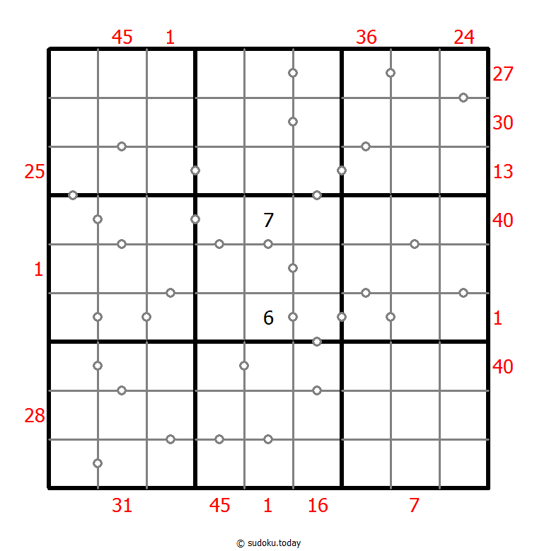 Hybrid Sudoku ( X Sums + Consecutive )