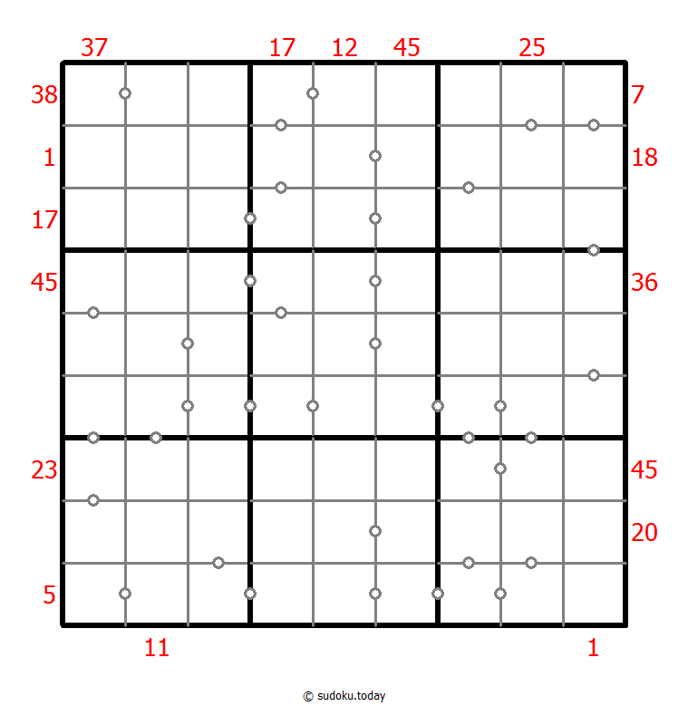 Hybrid Sudoku ( X Sums + Consecutive )