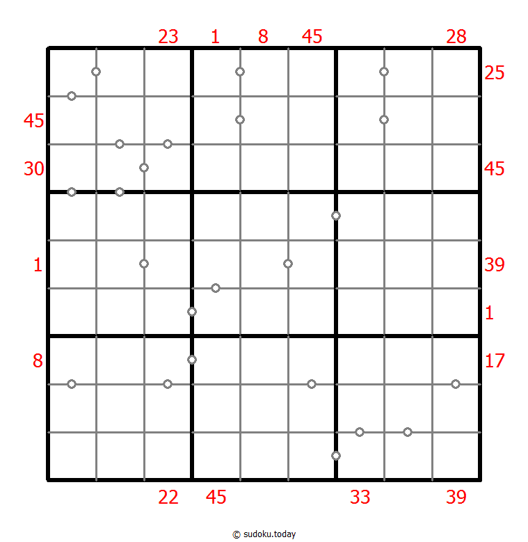 Hybrid Sudoku ( X Sums + Consecutive )