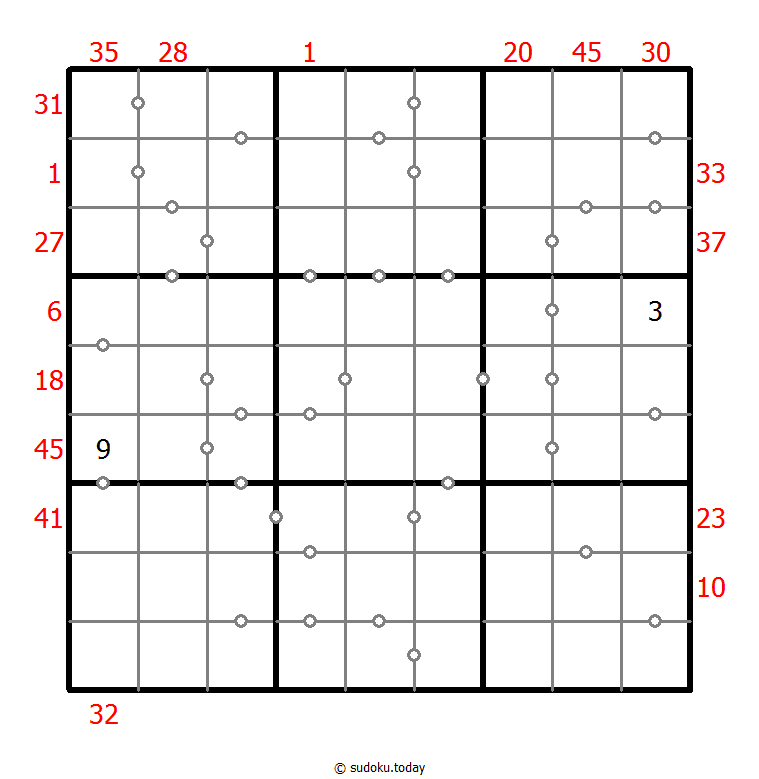 Hybrid Sudoku ( X Sums + Consecutive )