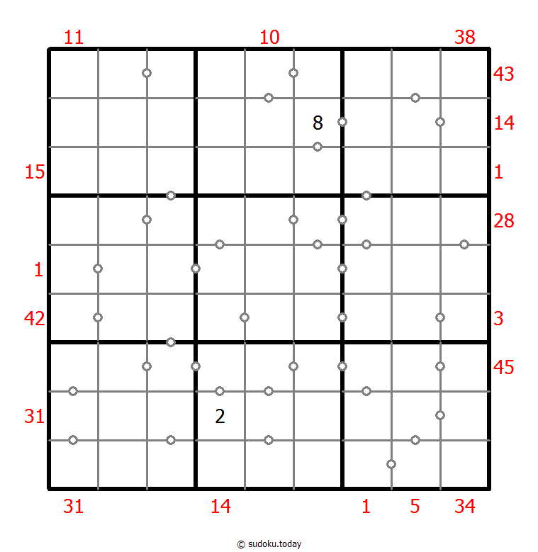 Hybrid Sudoku ( X Sums + Consecutive ) 24 November 2025