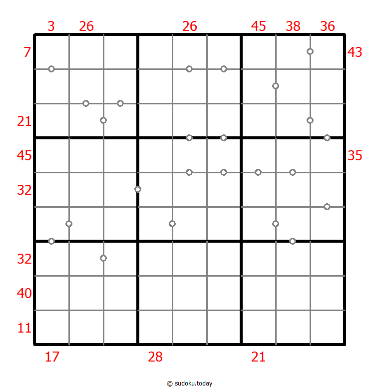 Hybrid Sudoku ( X Sums + Consecutive ) 14 December 2025