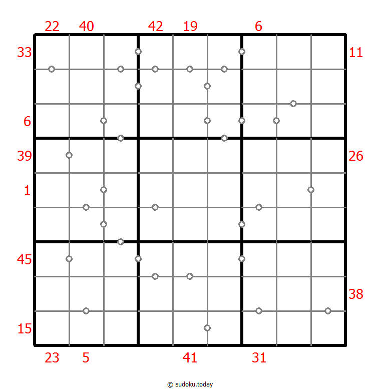 Hybrid Sudoku ( X Sums + Consecutive )