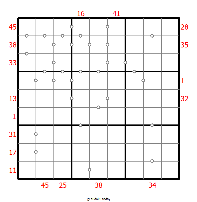 Hybrid Sudoku ( X Sums + Consecutive )